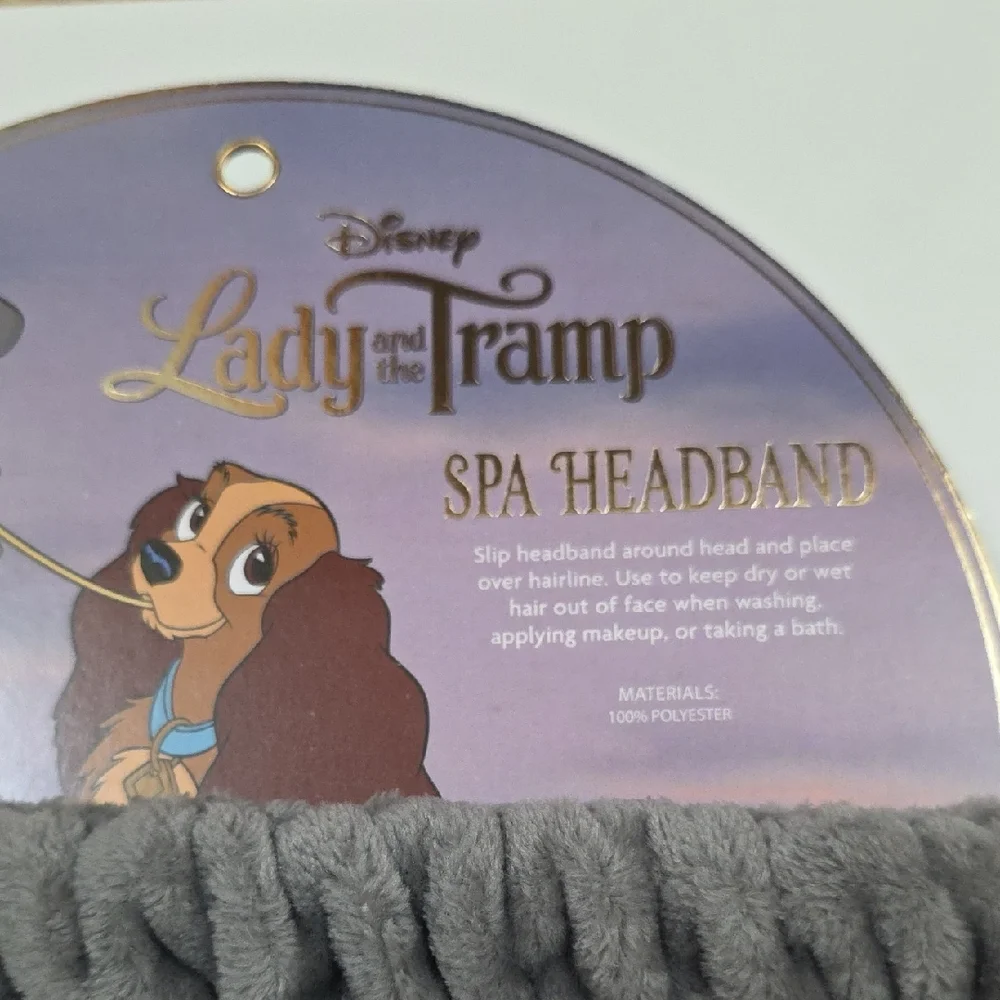 Disney Lady and the Tramp Spa Headbands - Pawfect Duo Spa Headband - Plush